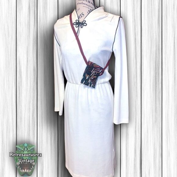 𝅺VINTAGE Mens Retro Tie Crossbody Bag, Upcycled Repurposed Shoulder Purse - Picture 5 of 10